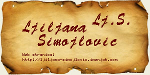 Ljiljana Simojlović vizit kartica